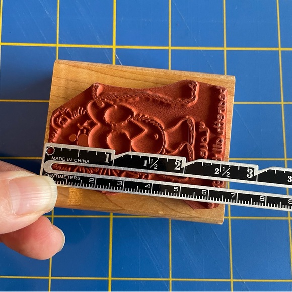 Teddy Bear Love Rubber Stamps, Valentines Stamps, Valentine’s Day card stamps - Picture 3 of 7